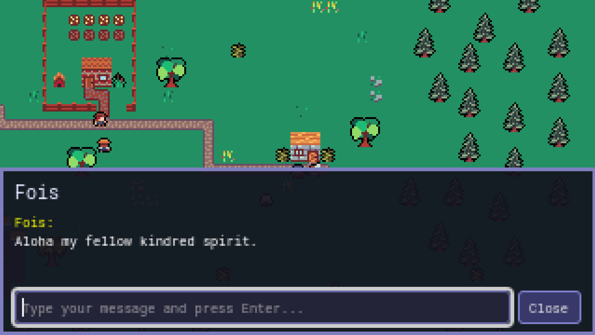 Giggle Town dynamic chat interface showing NPC interaction